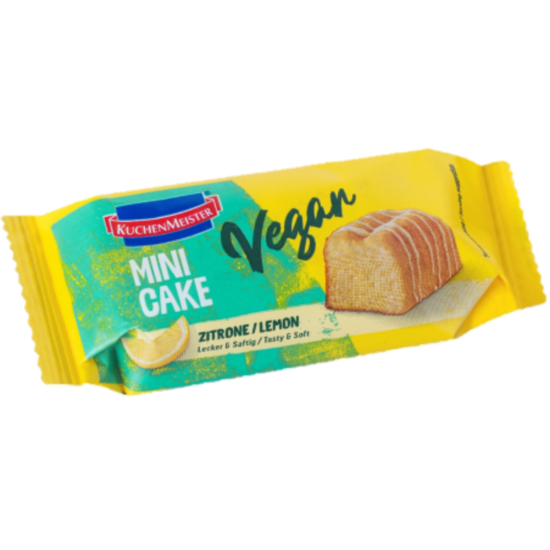 Vegan Lemon Mini Cakes Fresh Soft Eggless Dessert with Natural Citrus Flavor Healthy Treat