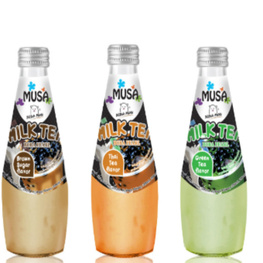Bubble Tea Drink With Pearls Musa Brand Wholesale