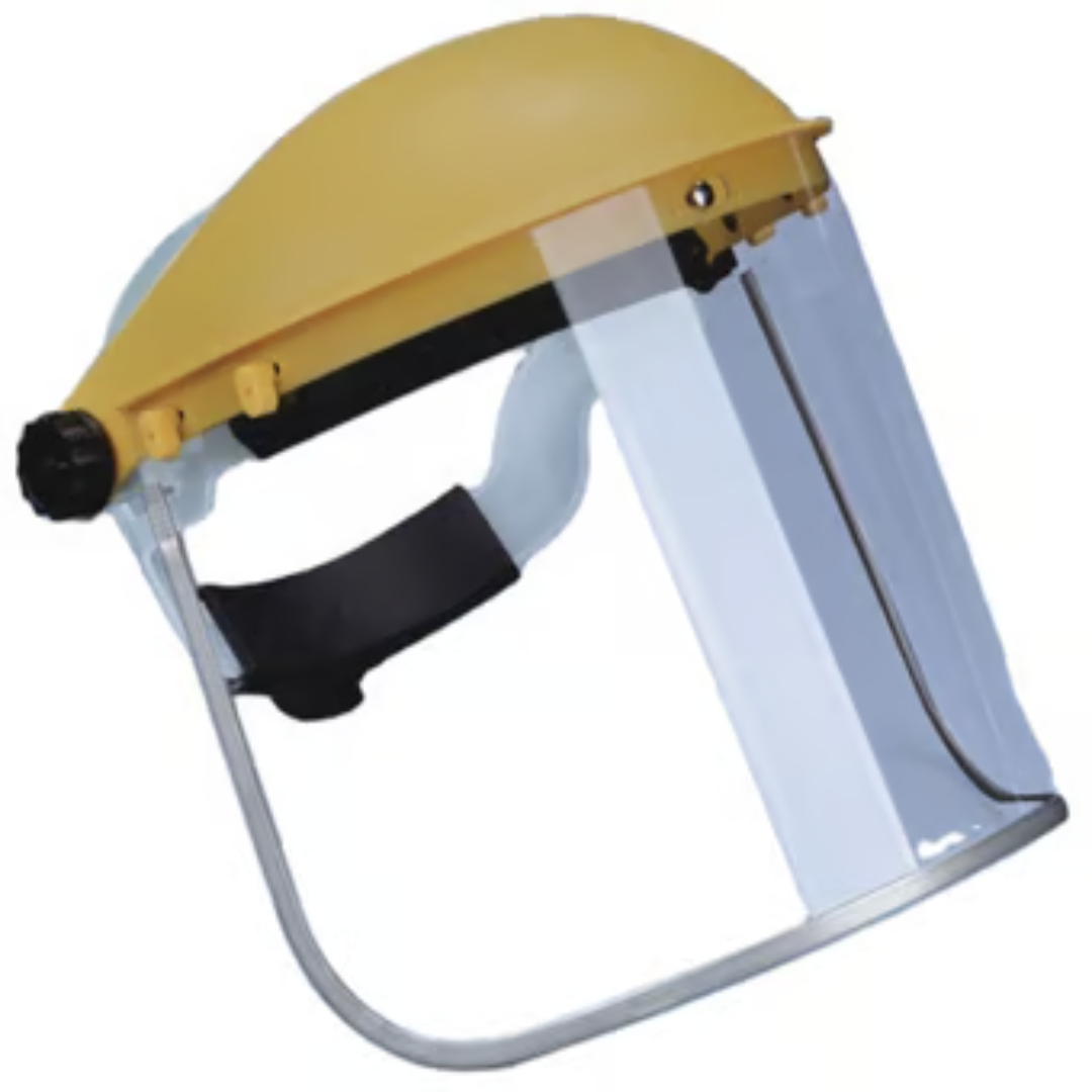 Transparent Polycarbonate Faceshield Visor for Full Coverage