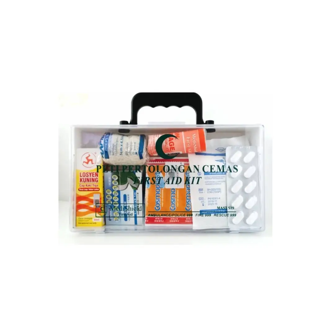 Compact ABS First Aid Kit Durable & Clear | Malaysia Supply