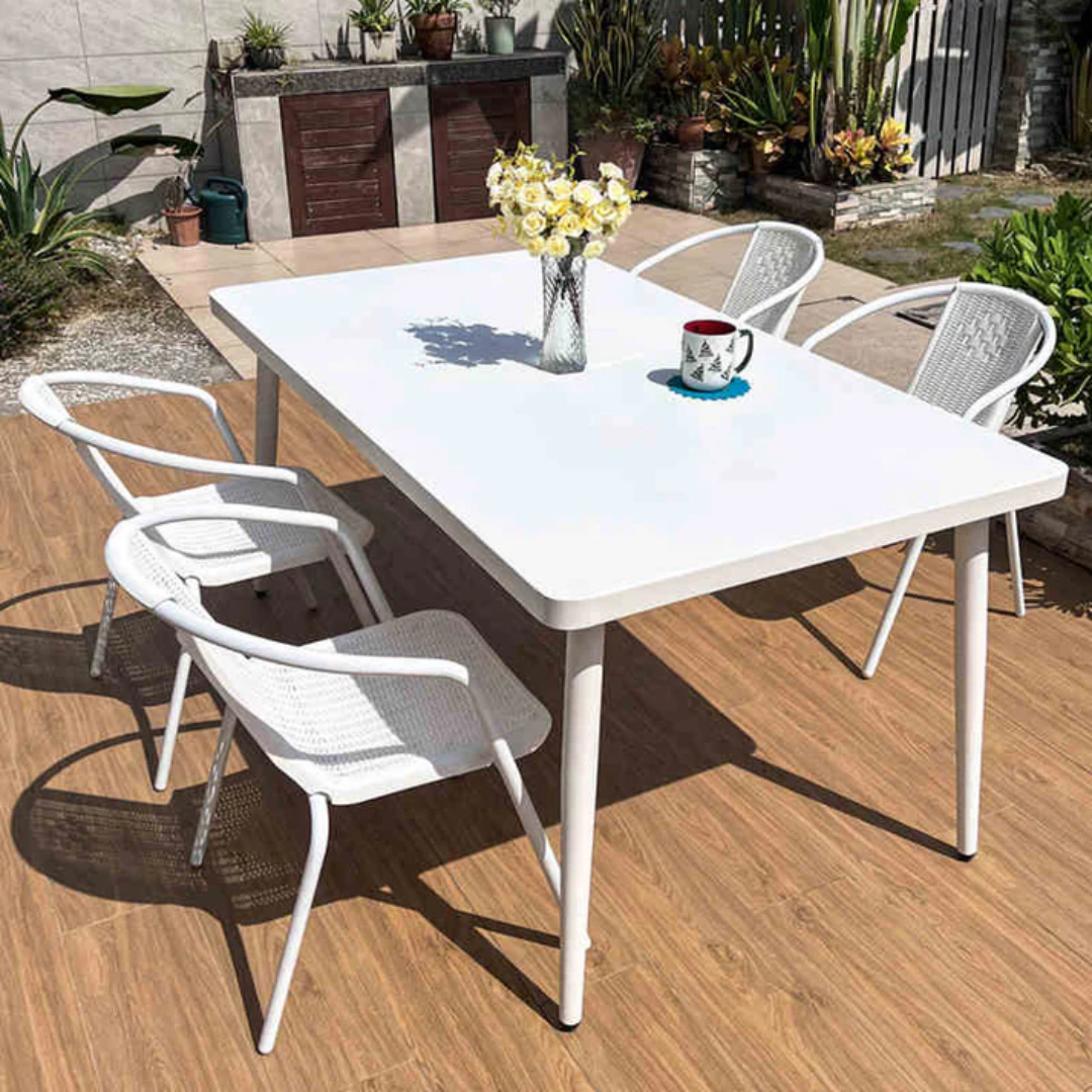 Order Outdoor Dining Table Set Weather Resistant Patio Furniture Stylish Durable Design