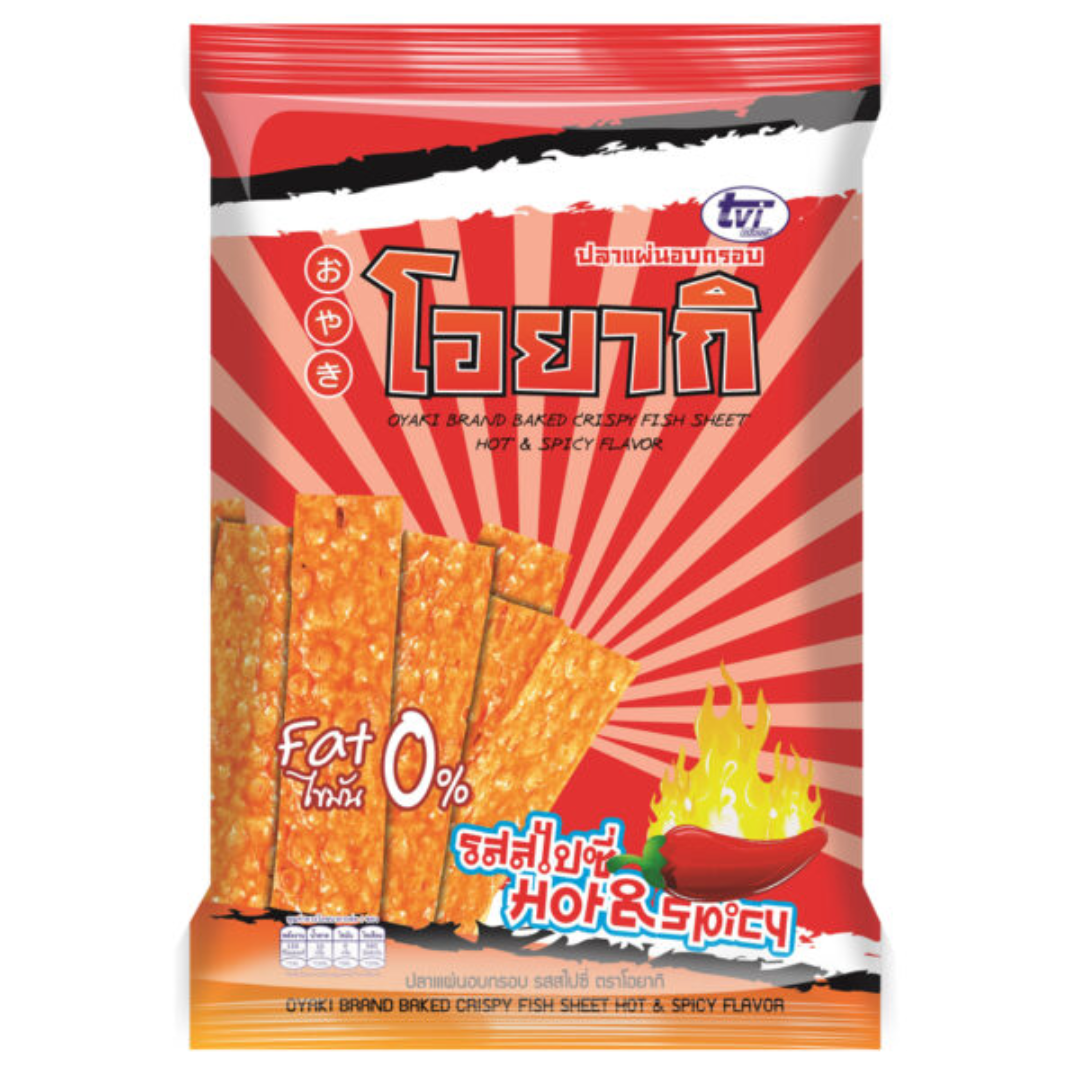 Oyaki Crispy Baked Fish Sheets Spicy Flavor Supplier