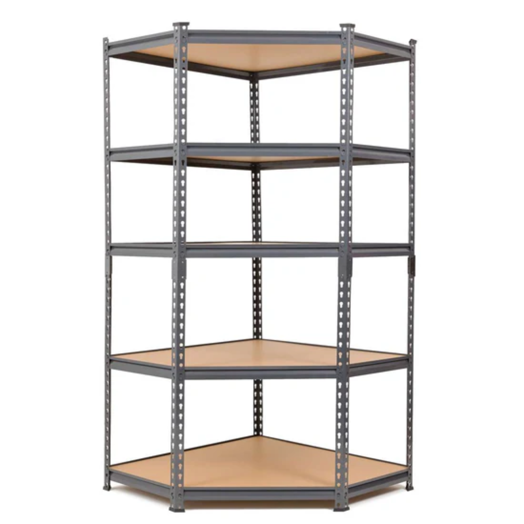 Super Value Grey Steel Boltless Shelving Unit 1500mm H x 750mm W x 300mm D - 150KG's UDL Per Shelf