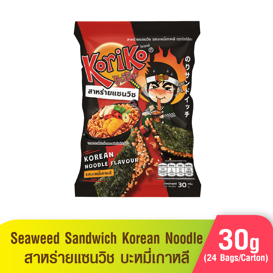 Seaweed Sandwich Korean Noodle 30g For Crunchy Treats