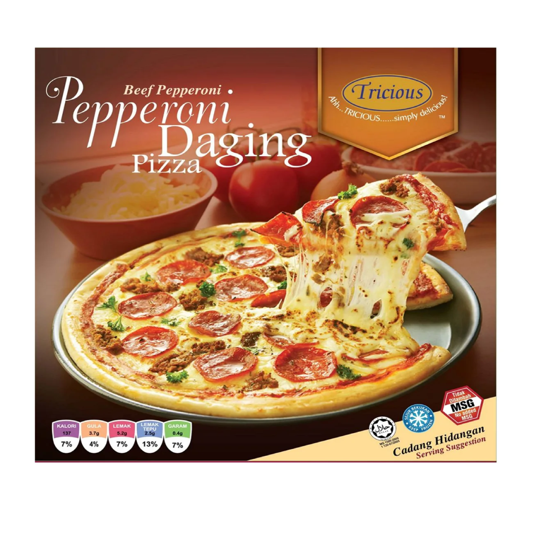 TRICIOUS 9.5" Frozen Pizza Beef Pepperoni 320g MY