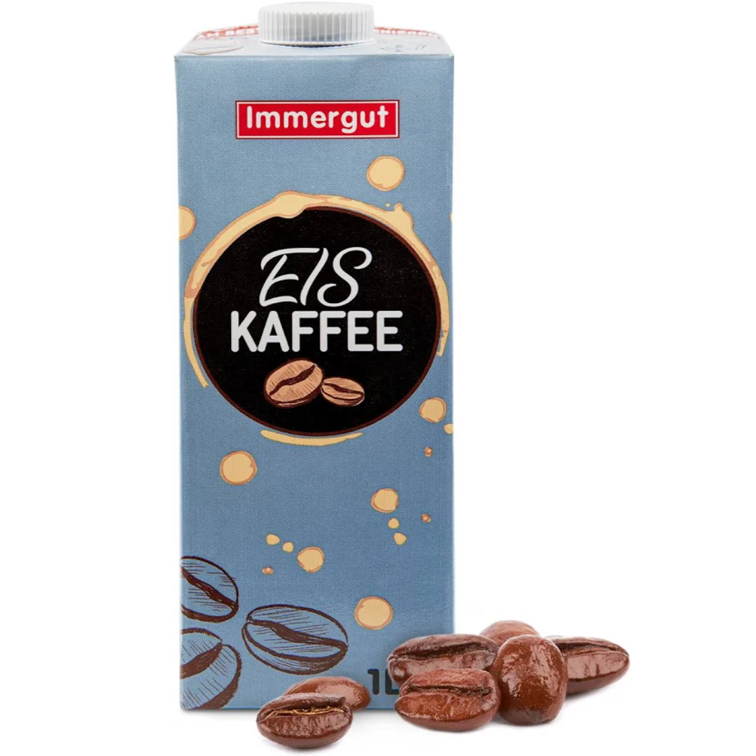 Immergut Iced Coffee 1.5% Fat 1 Liter Refreshing Chilled Coffee Drink Smooth Taste Anytime Energy