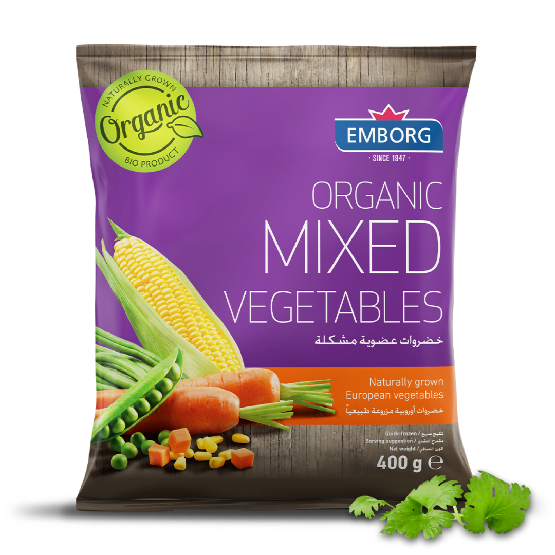 Emborg Organic Frozen Mixed Vegetables 400g – Malaysia