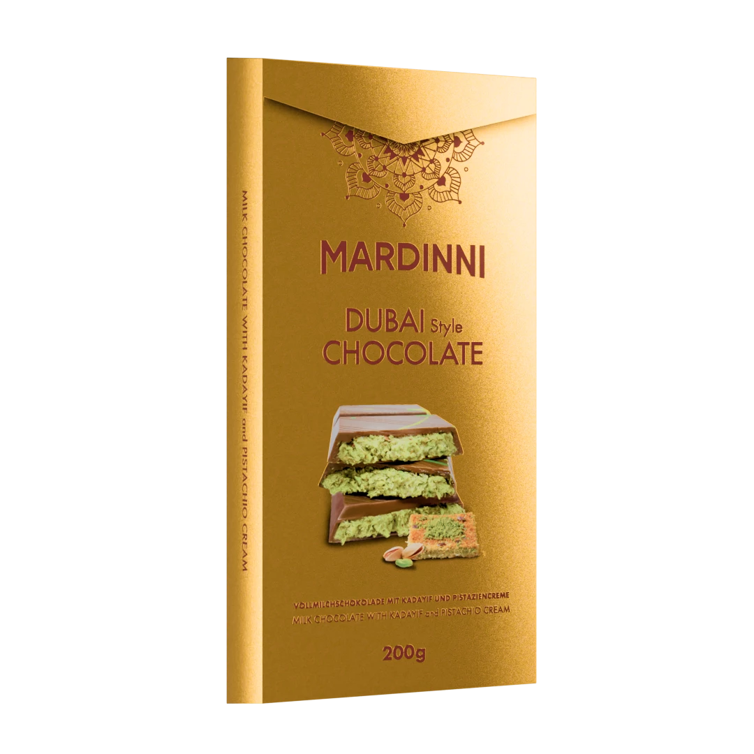Mardinni Dubai Chocolate T36 200g Premium Luxury Chocolate Bar Rich Taste Perfect Gift Delight