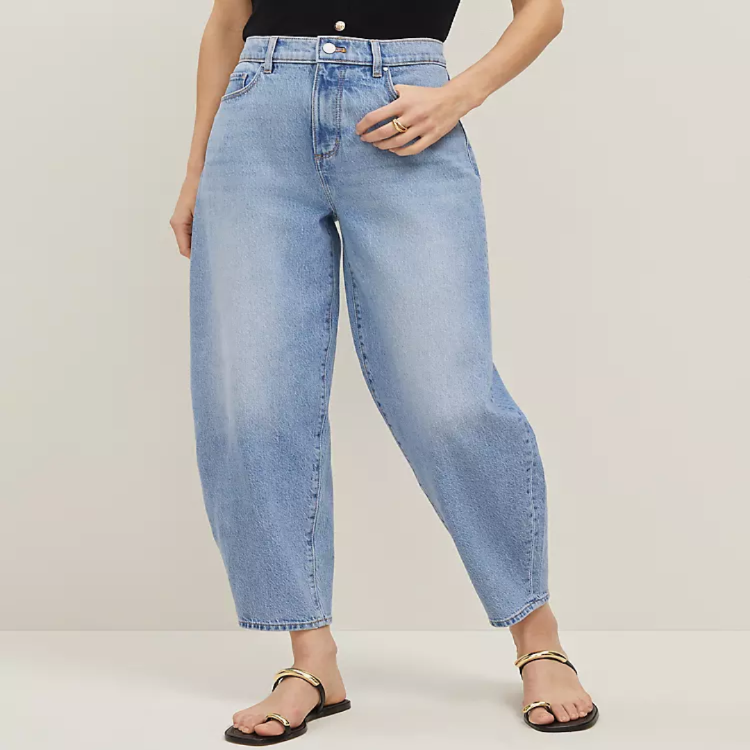 Women's Barrel Fit Denim Jeans | USA Supplier