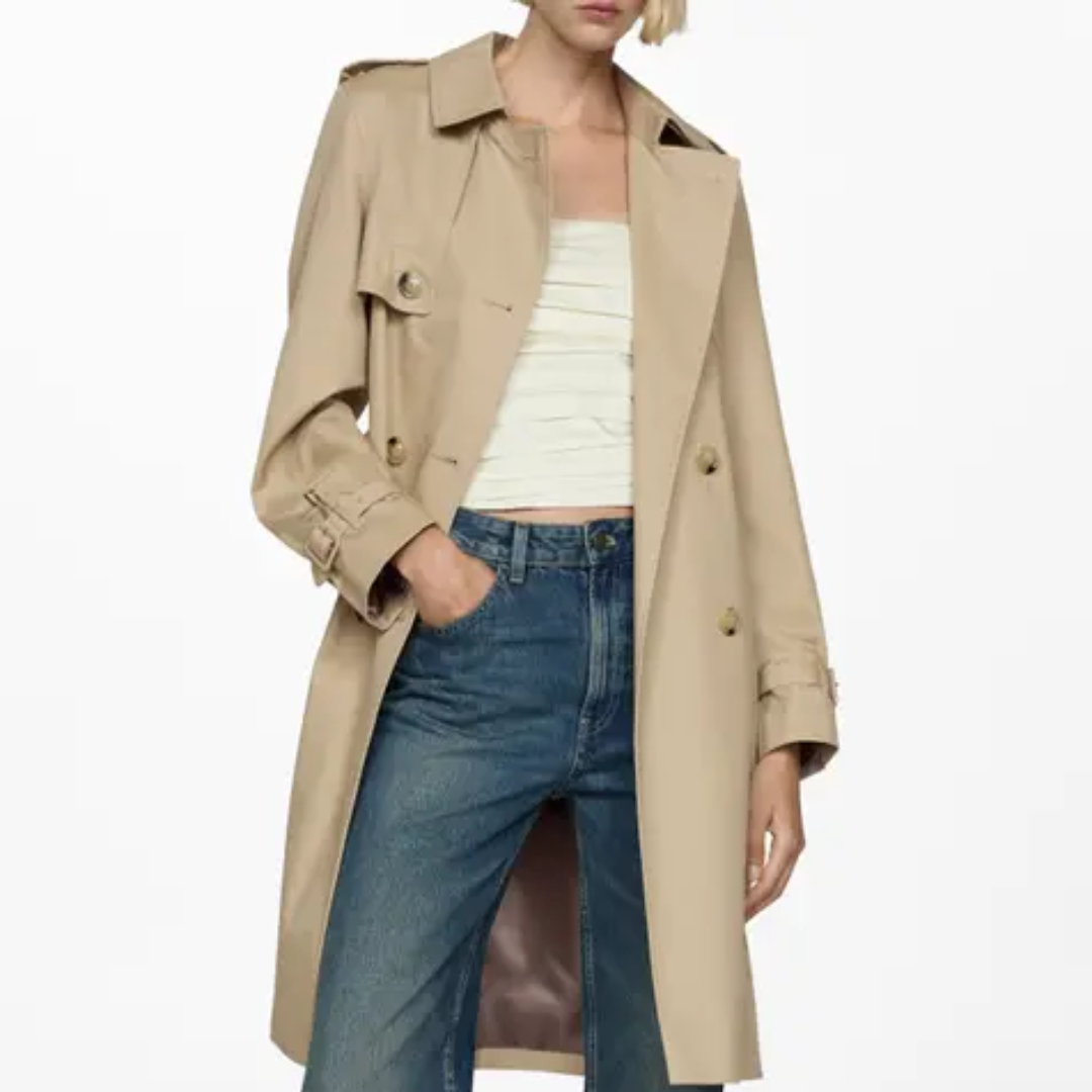 Cotton Gabardine Trench Coat – Premium Outerwear | Supplier USA