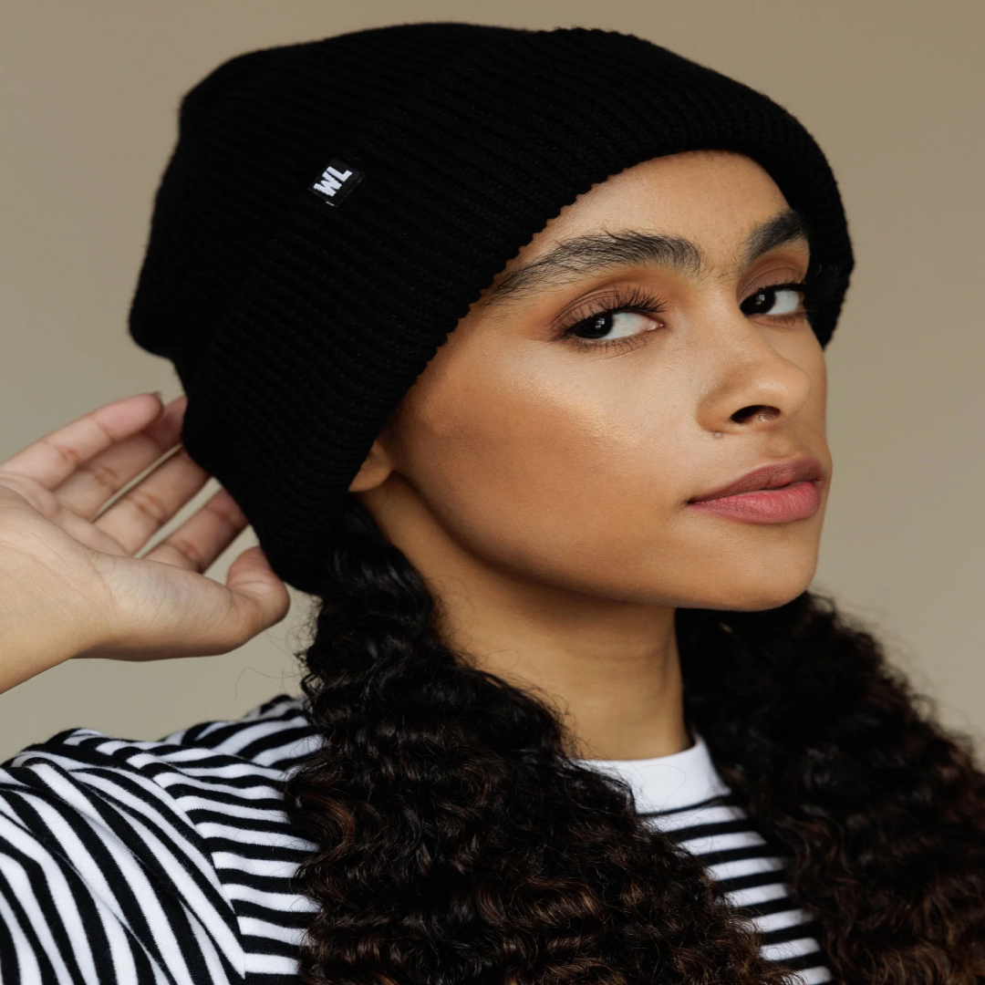 Satin-Lined Winter Hat Cap in Black – Cold Weather Gear | USA Supplier