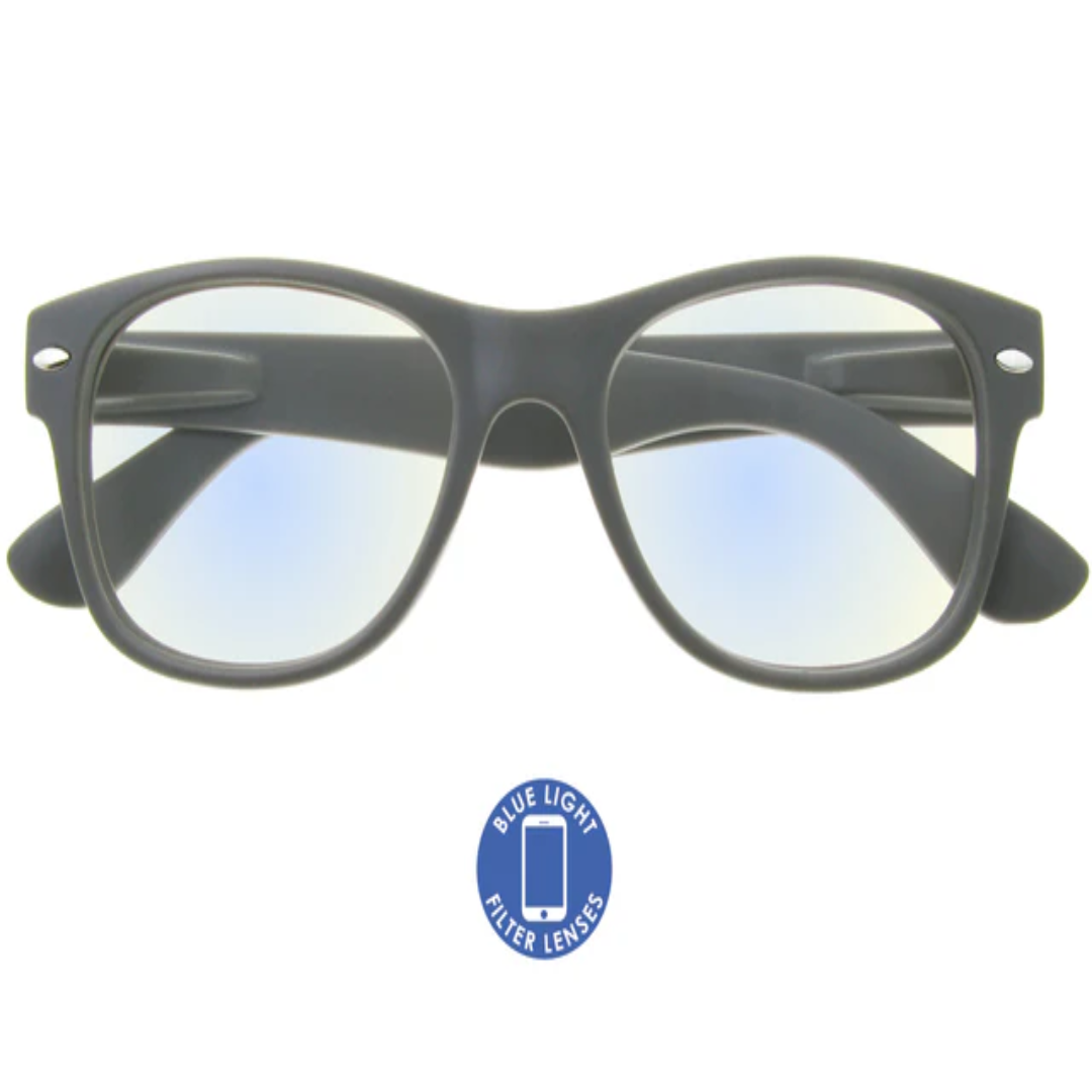 Billi Blue Light Blocking Glasses in Matt Grey – Eye Strain Relief | UK Supplier