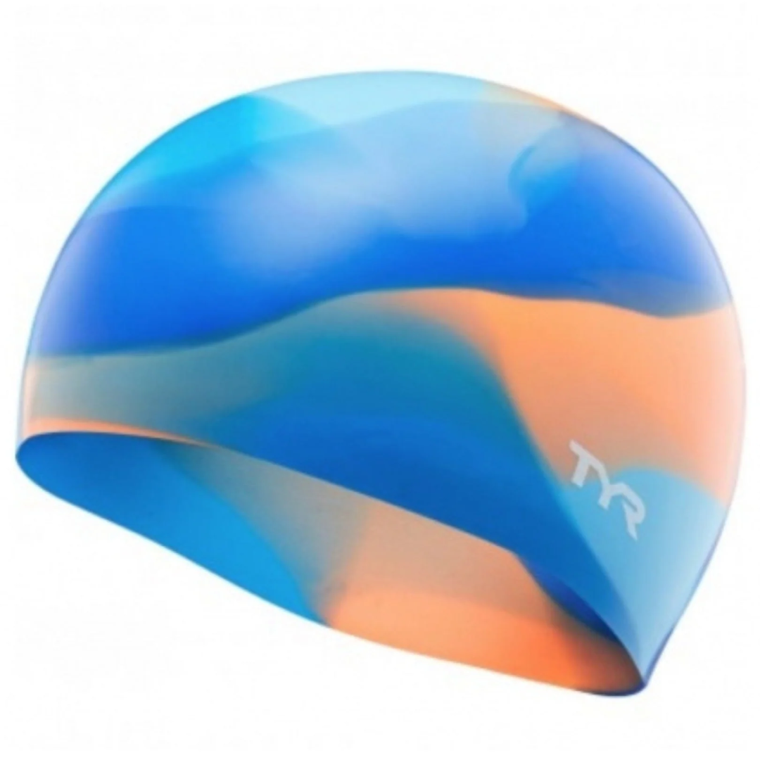 Kids Tie Dye Silicone Swim Cap – Junior Graphic Style | UK Wholesaler