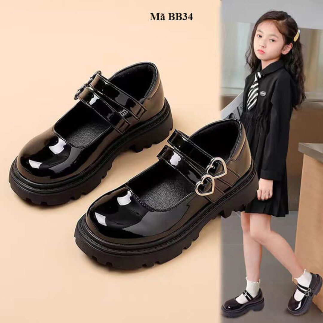 Elegant Black School Shoes for Girls 3–12 Yrs Vietnam