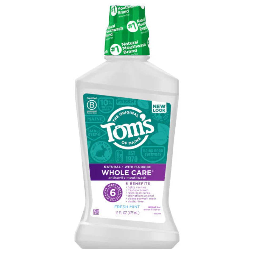 Fresh Mint Whole Care Mouthwash Natural USA Oral Care