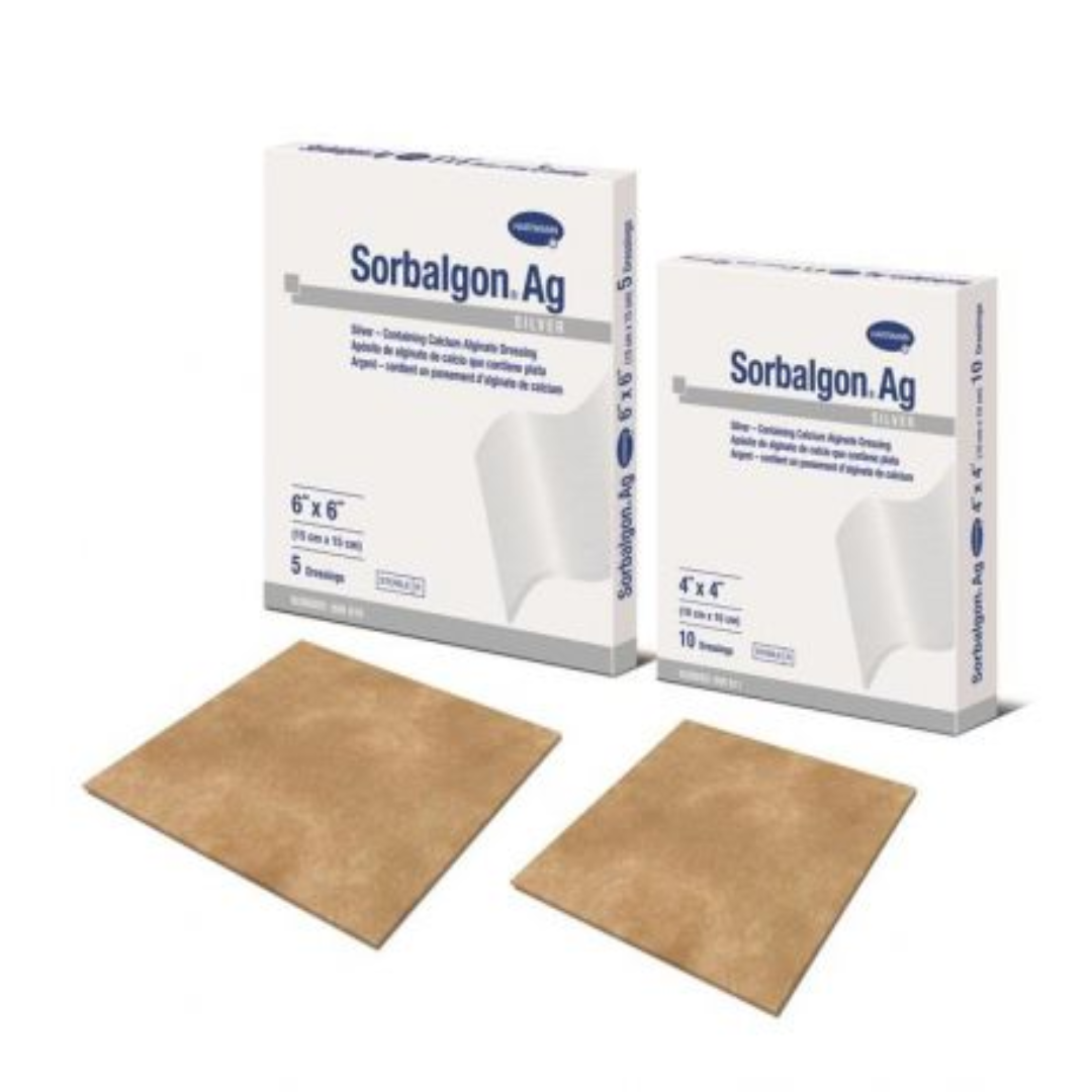 Sorbalgon AG 4x4 Dressing Silver Alginate Wound Care USA