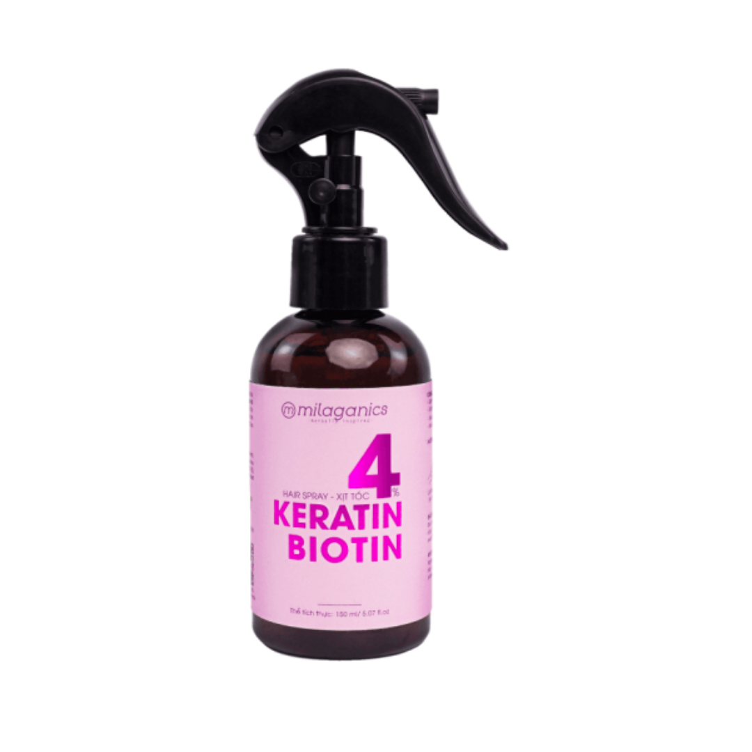 Milaganics Hair Spray Vietnam Keratin Biotin Growth Booster