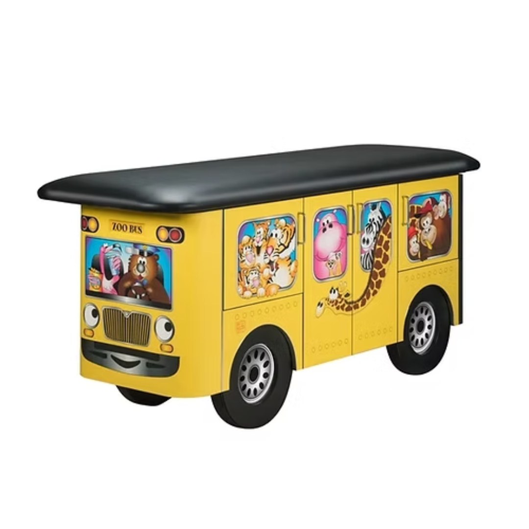 Clinton Zoo Bus Pediatric Bed Fun Safe Sleep for Clinics