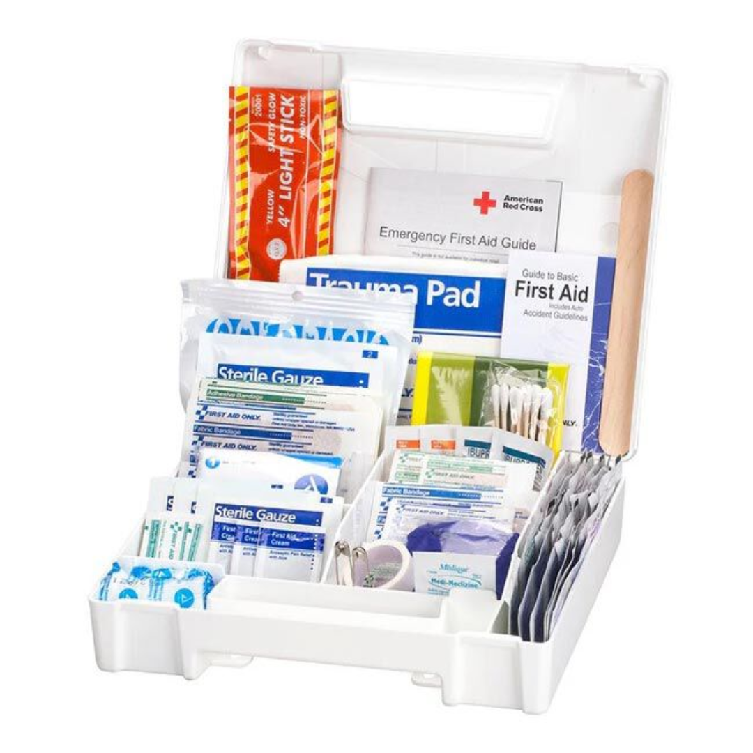 Deluxe 137Piece Auto First Aid Kit USA Safety Ready