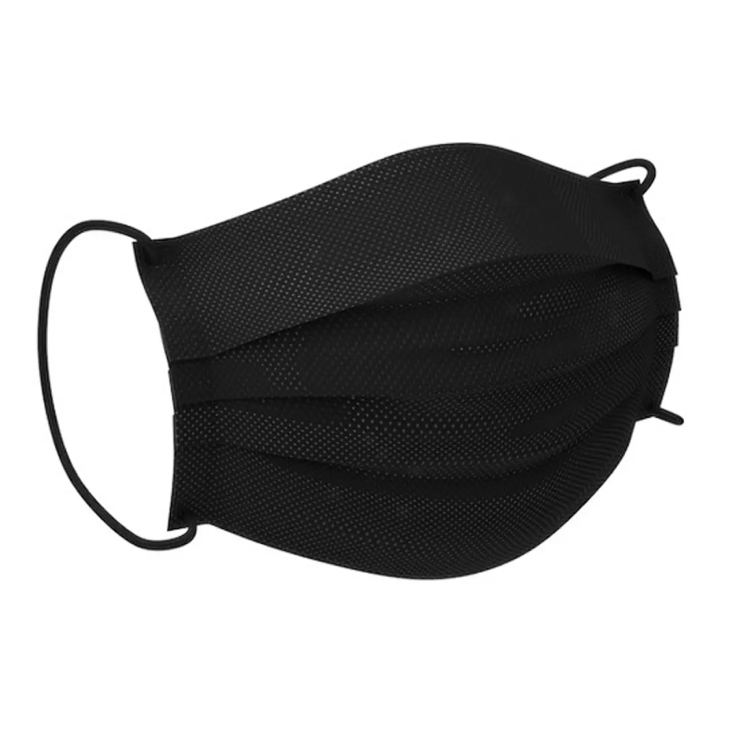 Black Type IIR Disposable Face Masks Box of 50 UK