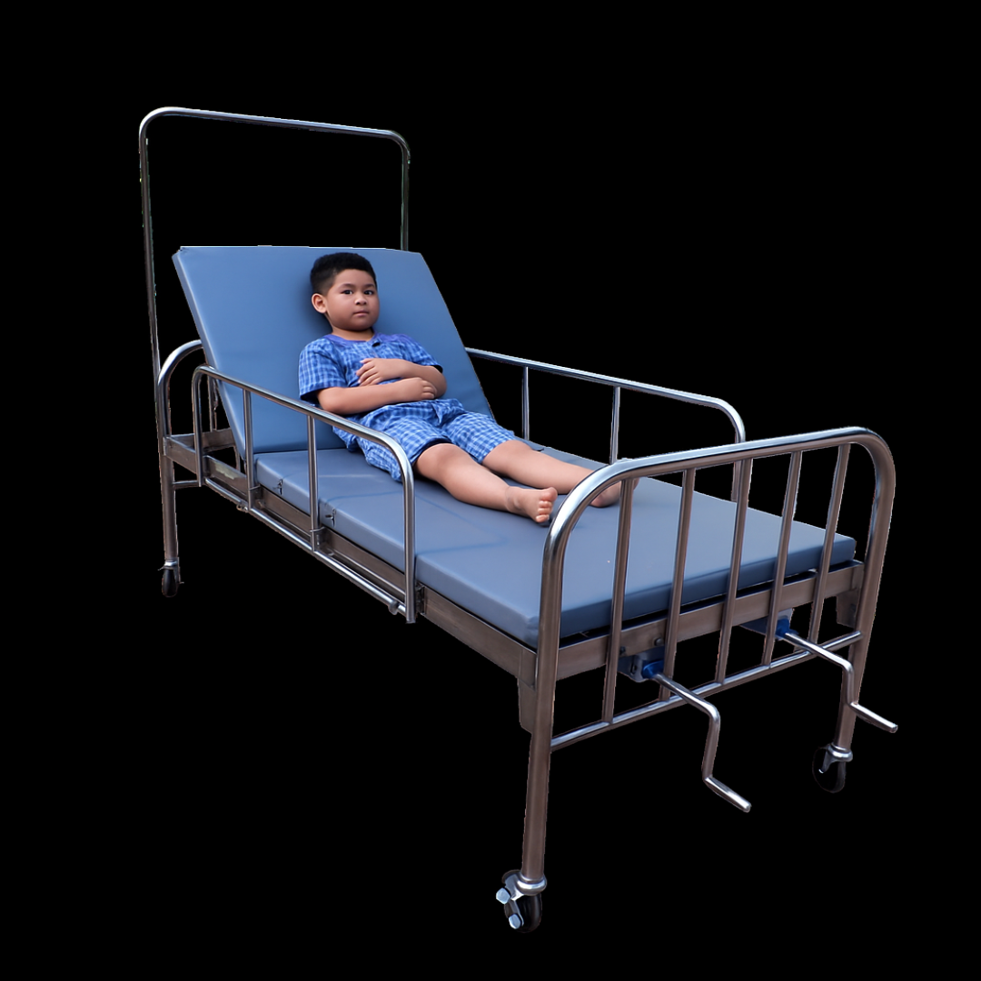 Pediatric Stainless Steel Bed 2 Cranks Vietnam
