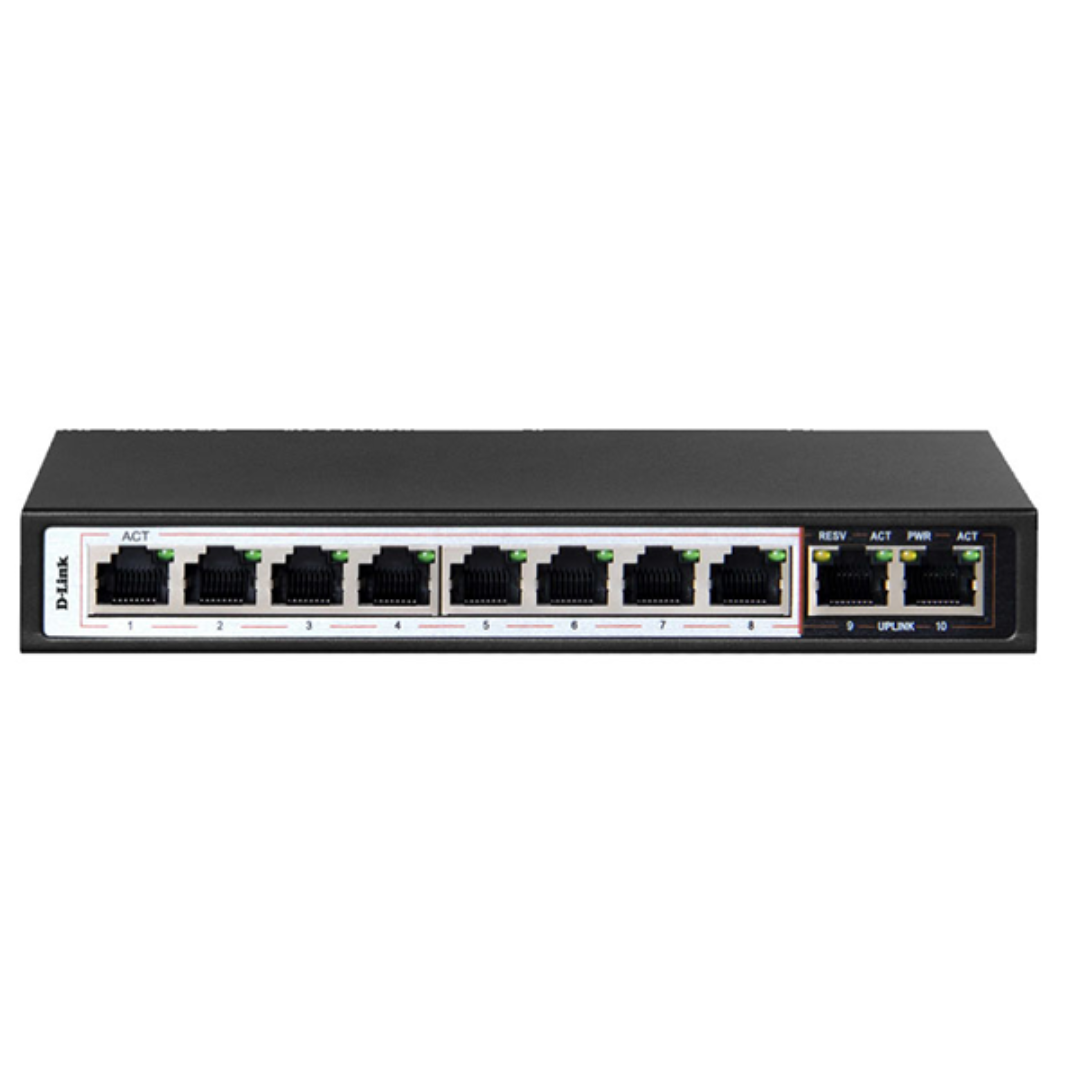 D-Link 10-Port PoE Unmanaged Switch DES-F1010P-E UAE