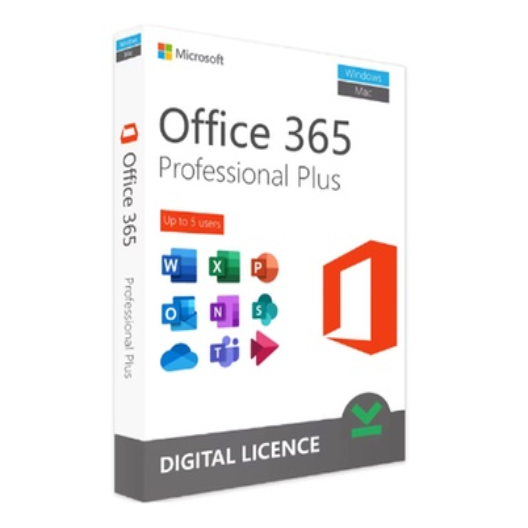 Microsoft Office 365 Professional UK Software Suite