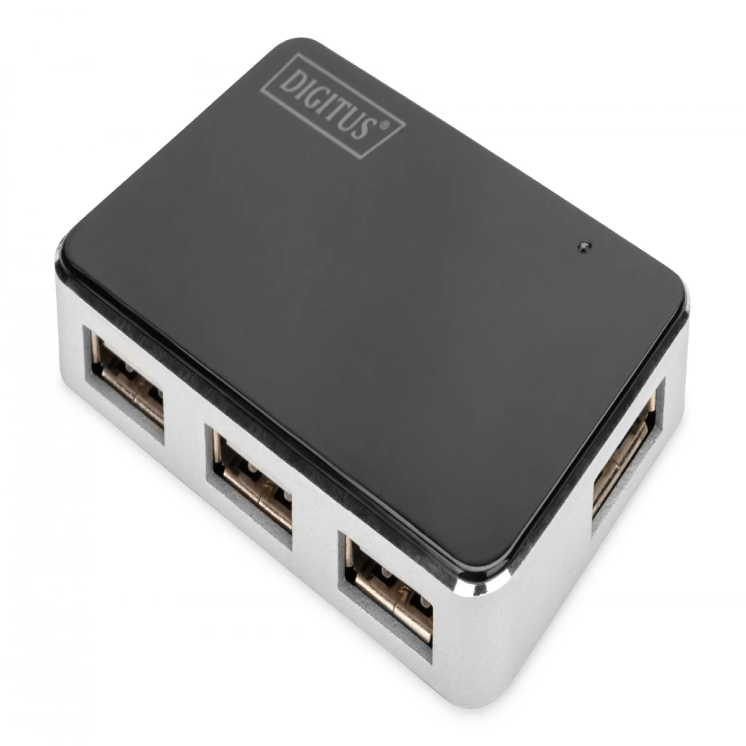 USB 2.0 4-Port Hub with Mini Cable Tech Accessories UK