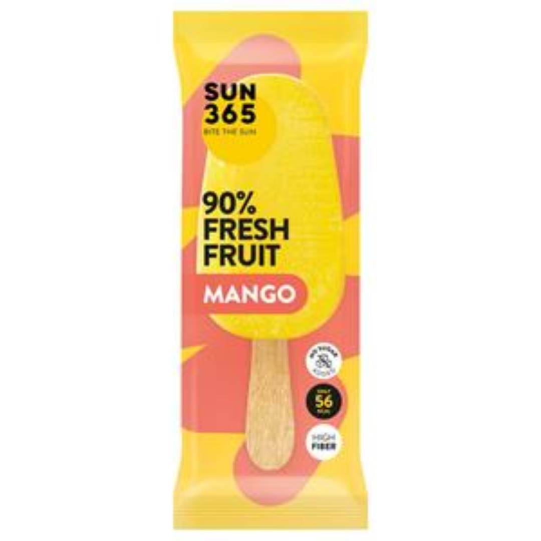 SUN365 Mango Sorbet Fresh Fruit Dessert 70g