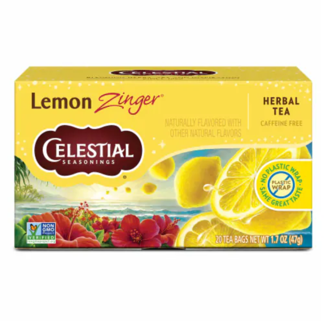 Lemon Zinger Herbal Tea 20 Bags Celestial UK