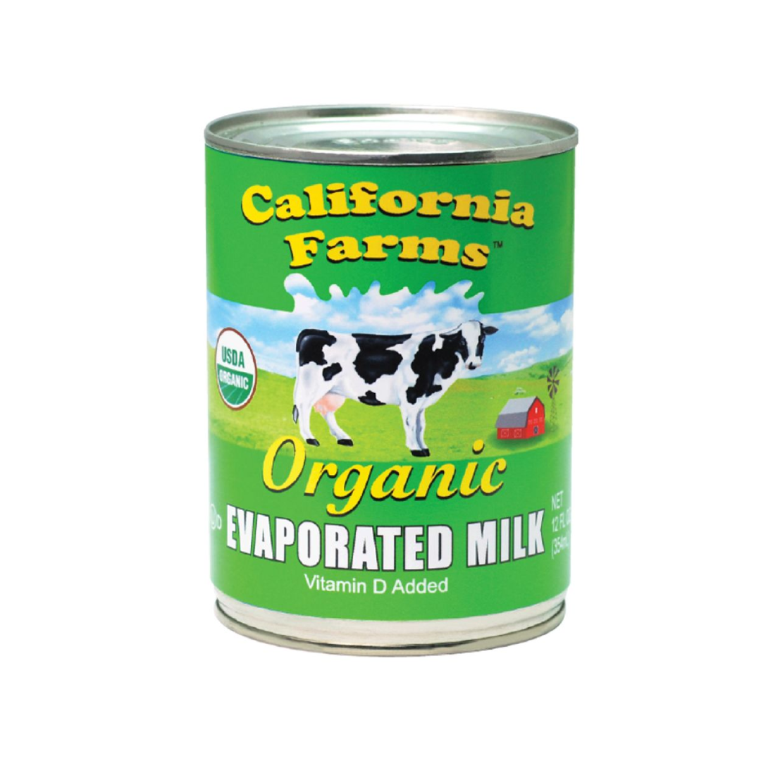 California Farms Organic Evaporated Milk USA