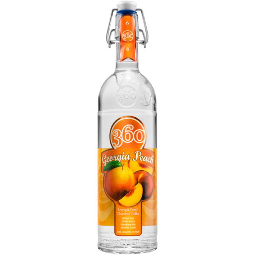 360 Georgia Peach Vodka 750ml Premium Vodka USA