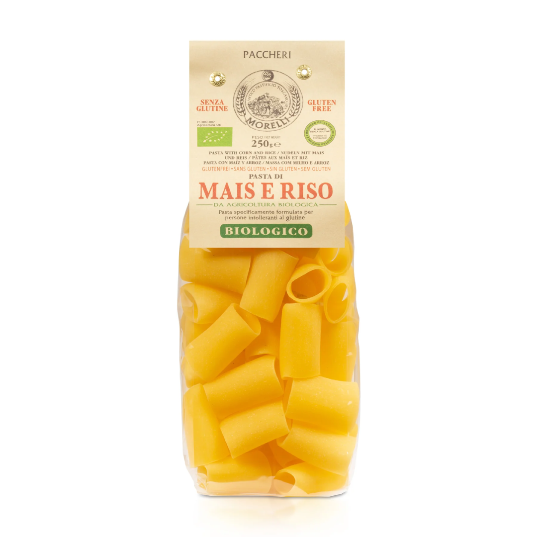 Organic Gluten Free Paccheri Pasta Morelli USA