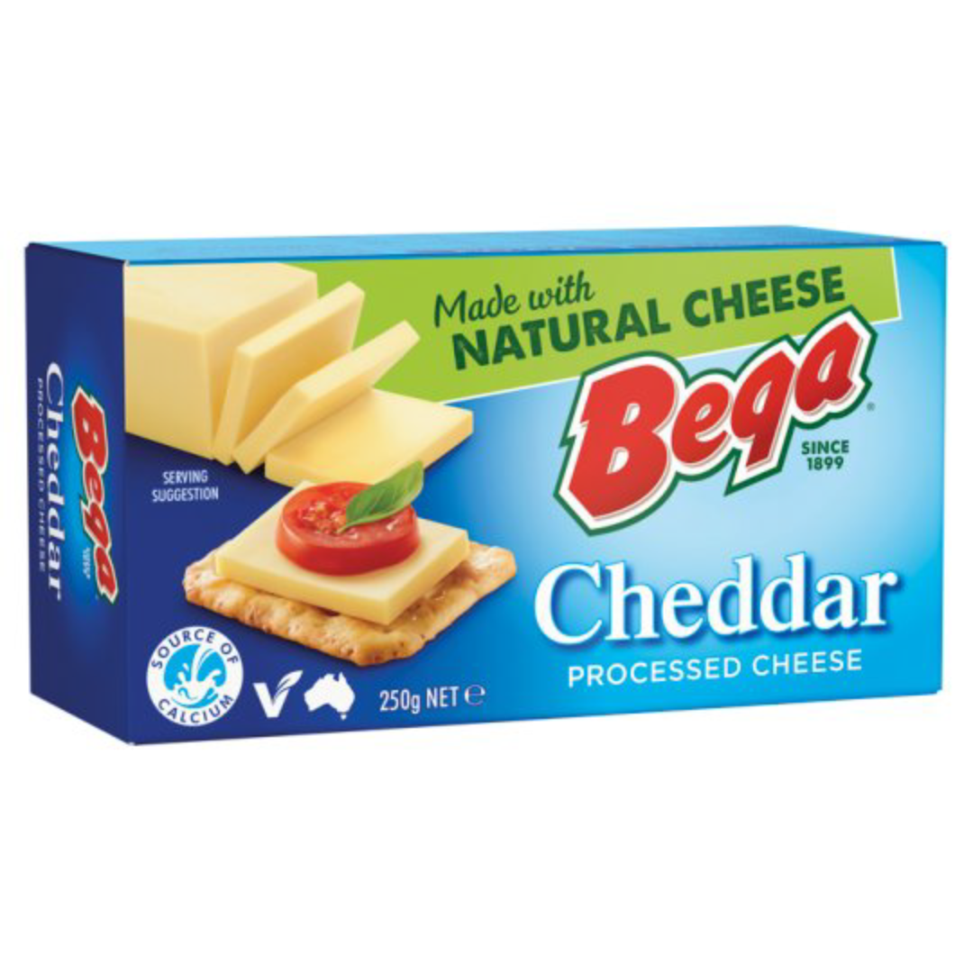 BEGA Processed Cheddar Block 250g Cheese Malaysia