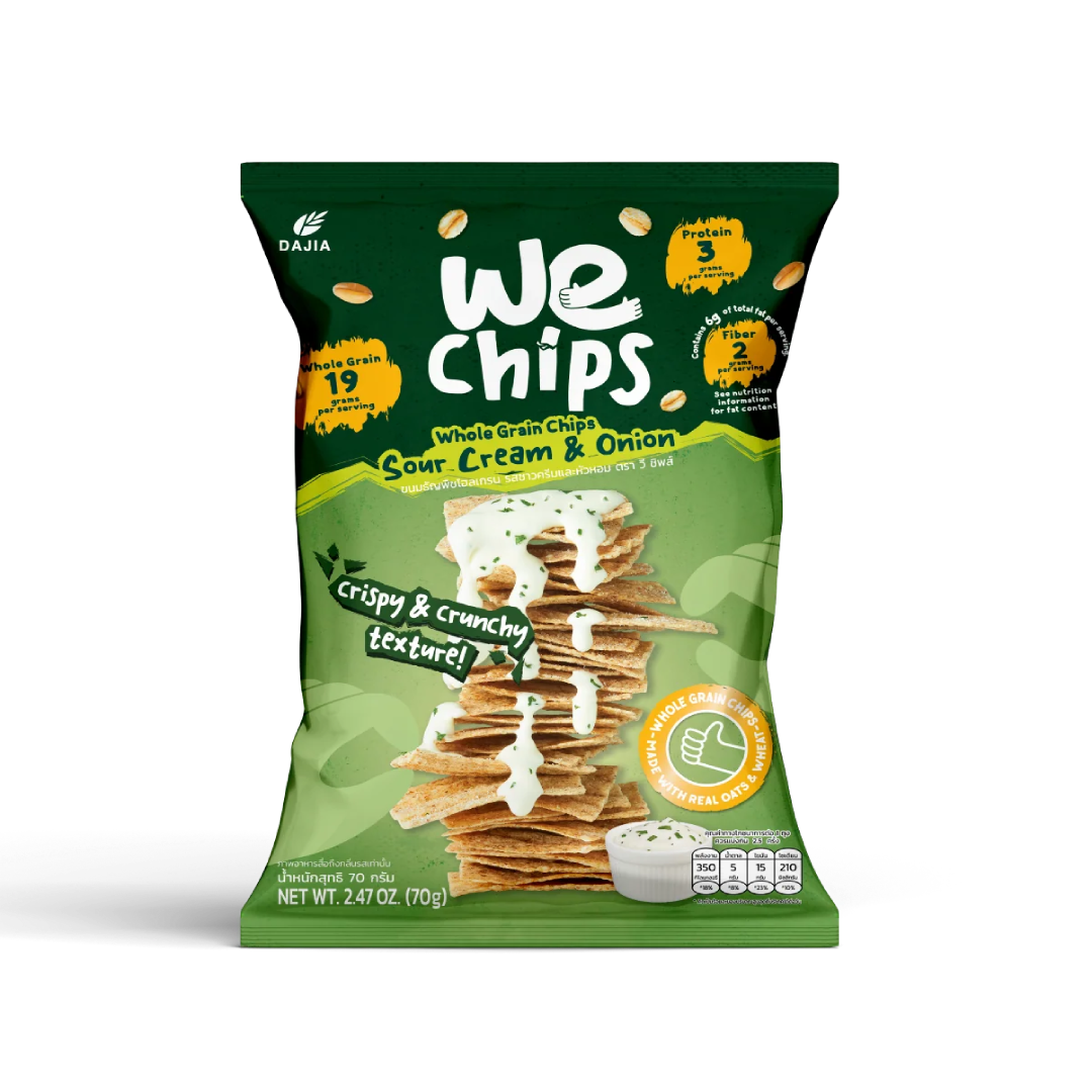 We Chips Sour Cream Snack Whole Grain Vietnam