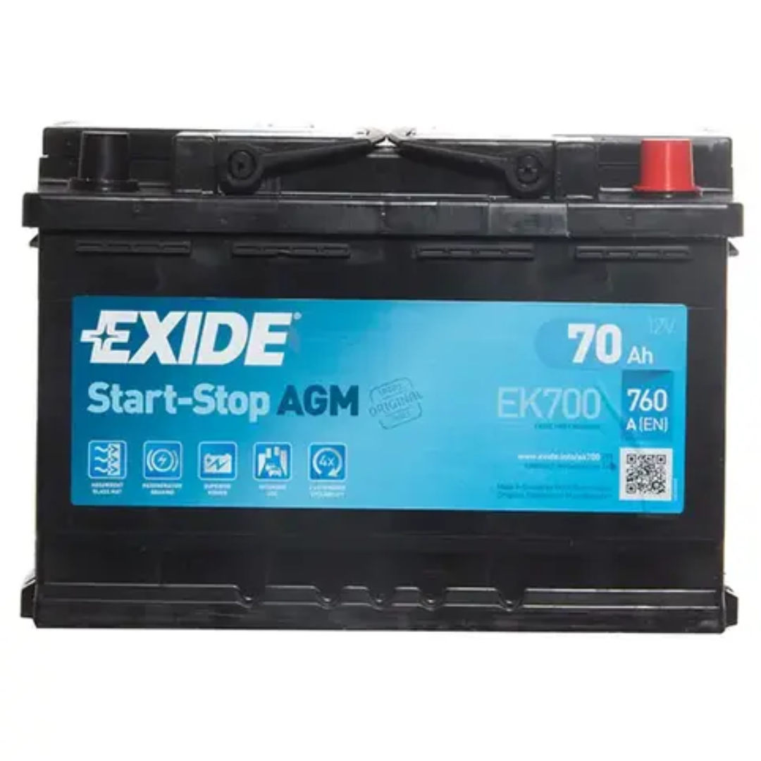 Exide AGM Car Battery 70AH 760CCA UK Distributor