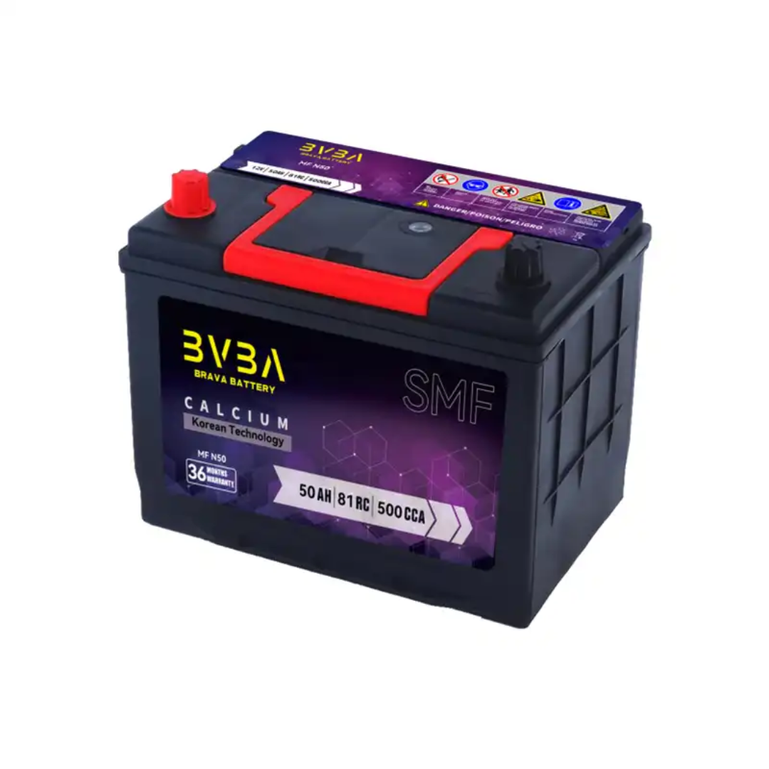 N50 12V50AH JIS SMF Car Battery – Reliable Power Vietnam