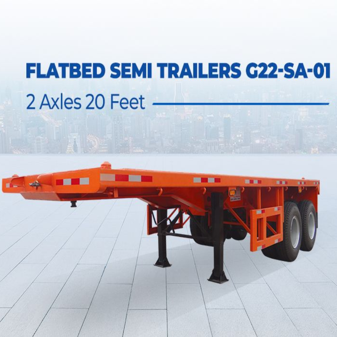 2 Axle 20ft Flatbed Semi Trailer G22-SA-01 Vietnam