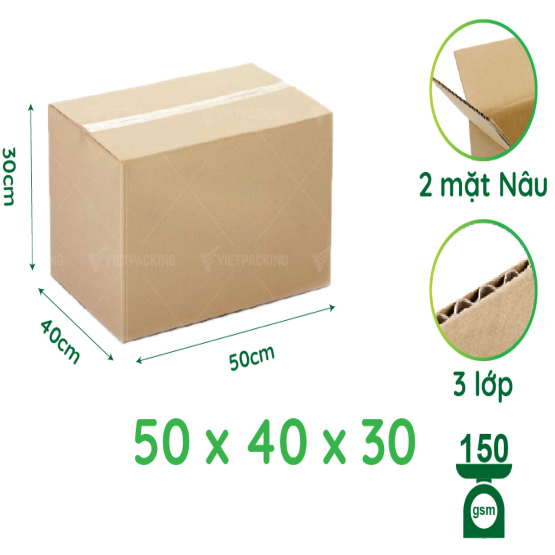 Carton Corrugated Box 50x40x30 Vietnam Wholesaler