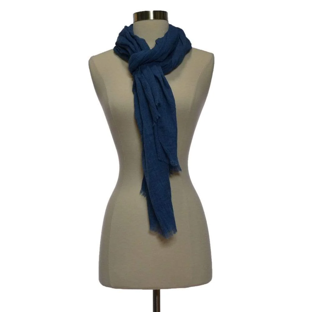 Cotton Fringe Scarf Shawl Soft Stylish Everyday Wear