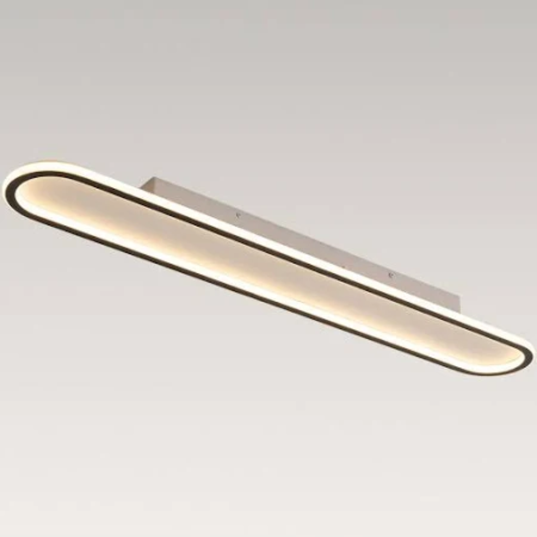 Minimalist Oval Warm LED Ceiling Light For Residential Use