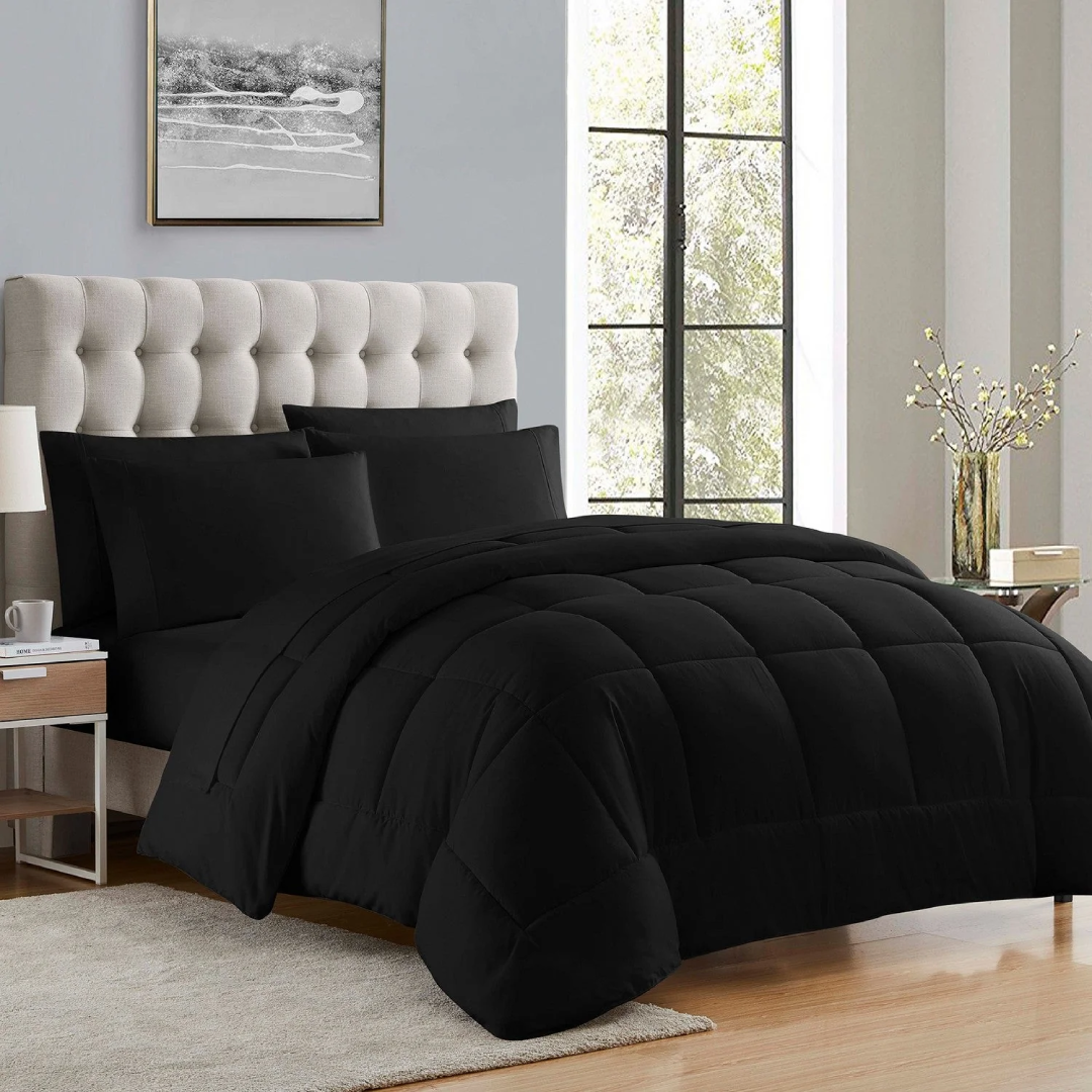 Essential 7 Piece Bed in a Bag Comforter Bedding Set