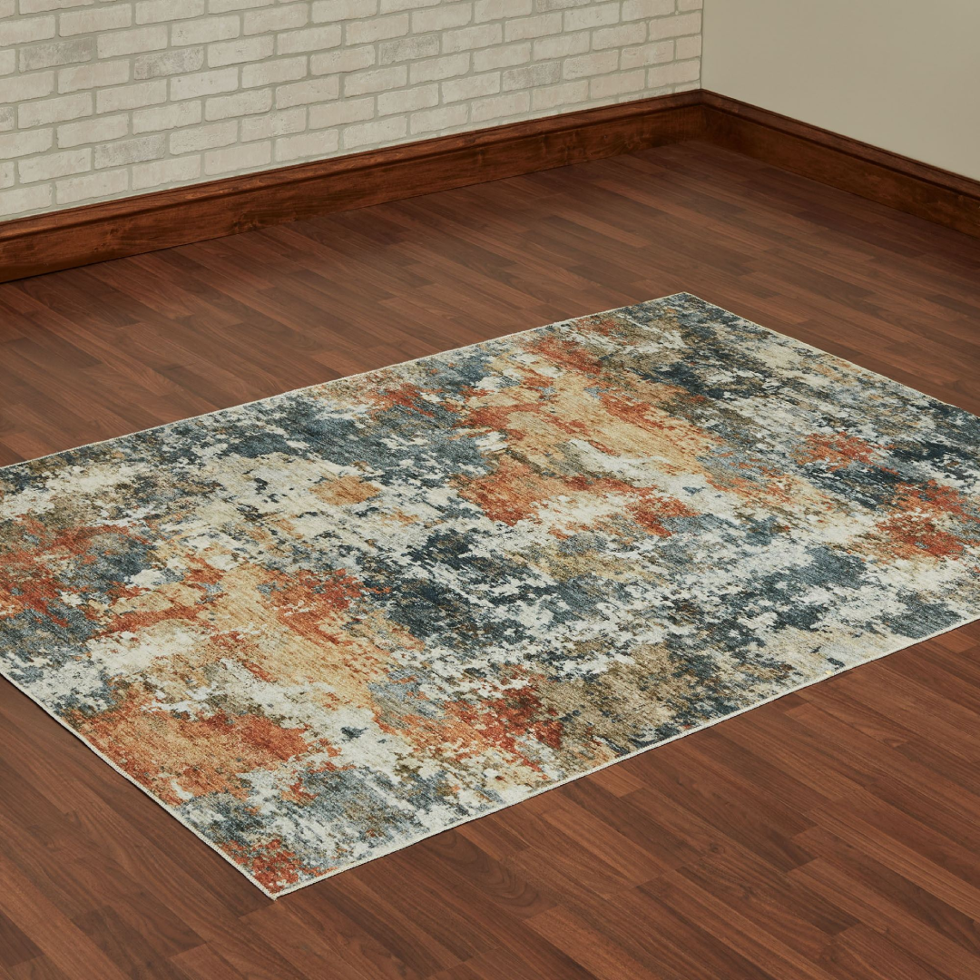 Brielle Abstract Area Rugs Machine Washable Design