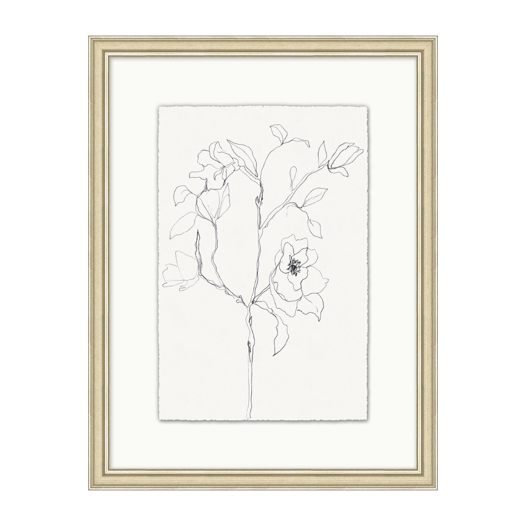 Floral Drawing Artistic Design for Home Wall Décor