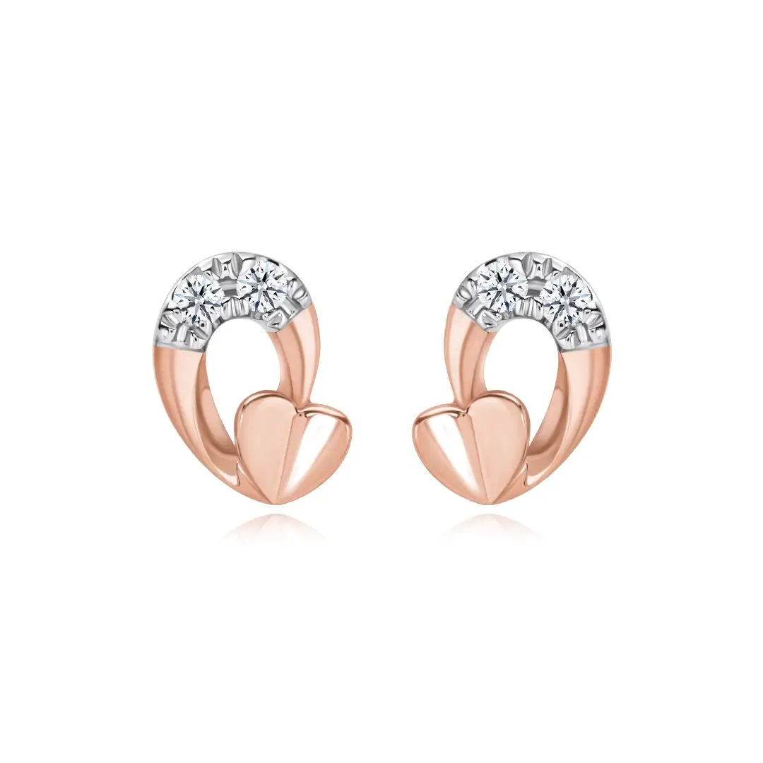 Listen To Your Heart Diamond Earrings Brilliant Sparkling Jewelry