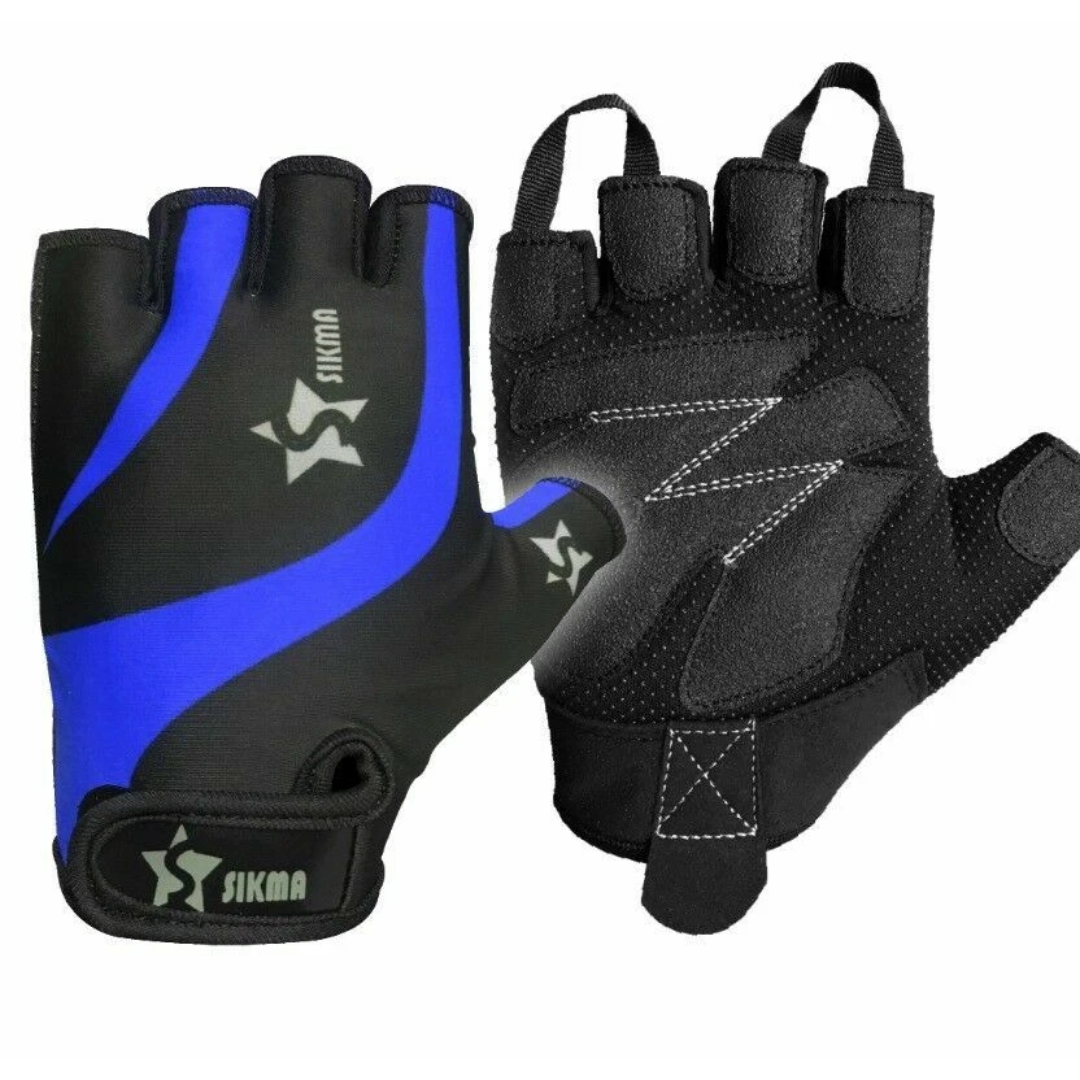 SIKMA Fingerless Cycling Sports Gloves Half Finger