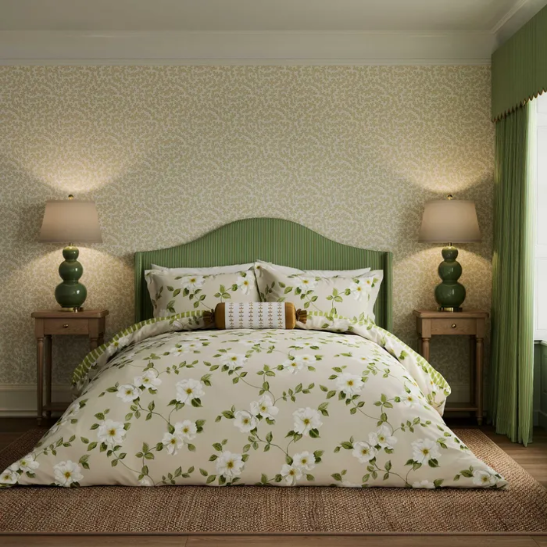 Sanderson x National Trust Poets Rose Bedding Set Online