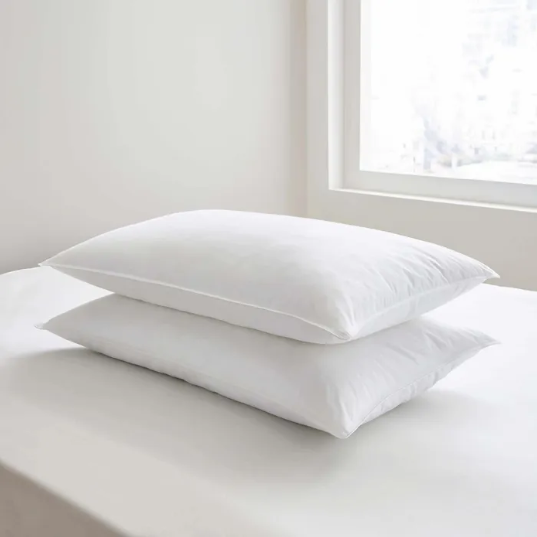 Hotel Microfibre Pillows Pair for Guest Room Comfort
