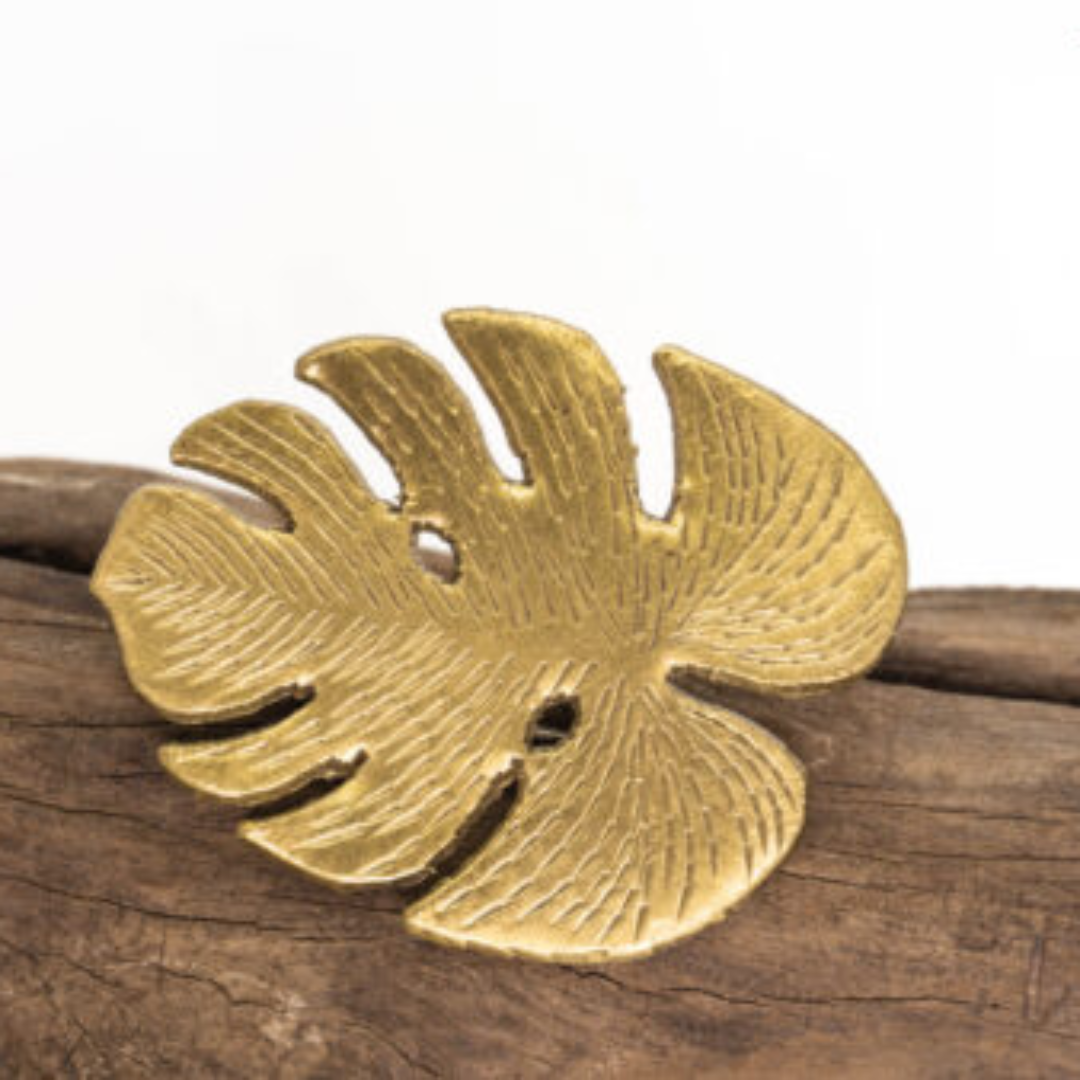 Monstera Vintage Brooch Pin For Collection