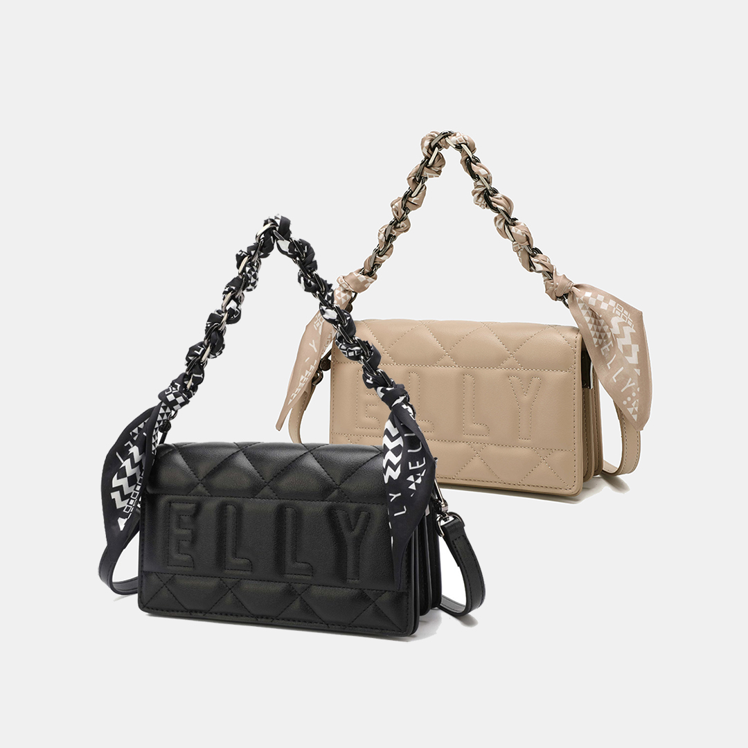 ELLY Genuine Leather High-End Women's Shoulder Bag ET175